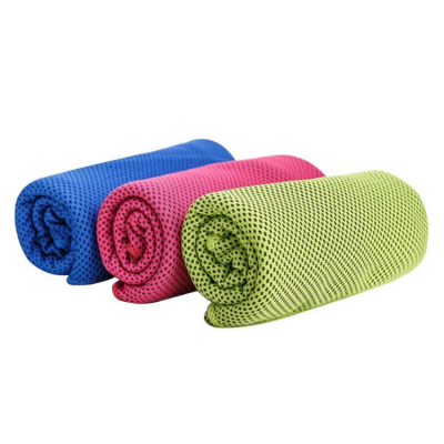 Wholesale stay cool towels travel gym custom logo microfiber sport ice cooling towel