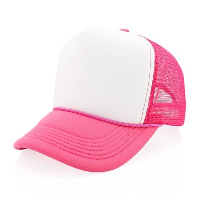 Custom Logo Sublimation Blank Baseball Hats Fashion Oem China Factory Price Advertising Mesh Foam Truker  Cap