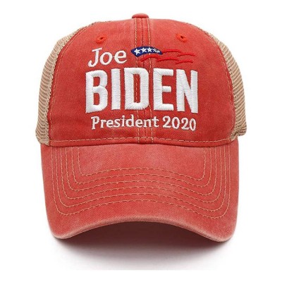 High Quality Embroidered Red Joe Biden Hats Adjustable Baseball Hat 100% Cotton Cap Hat 2020 Biden Cap